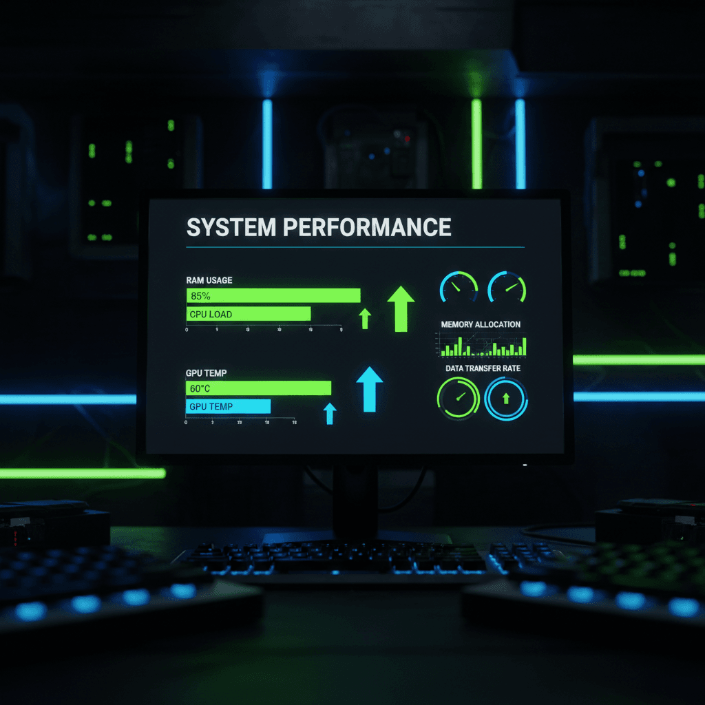 RAM memory optimization dashboard